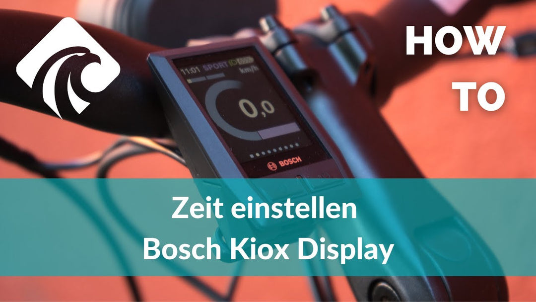 Uhr einstellen Bosch Kiox Display (Zeitumstellung)