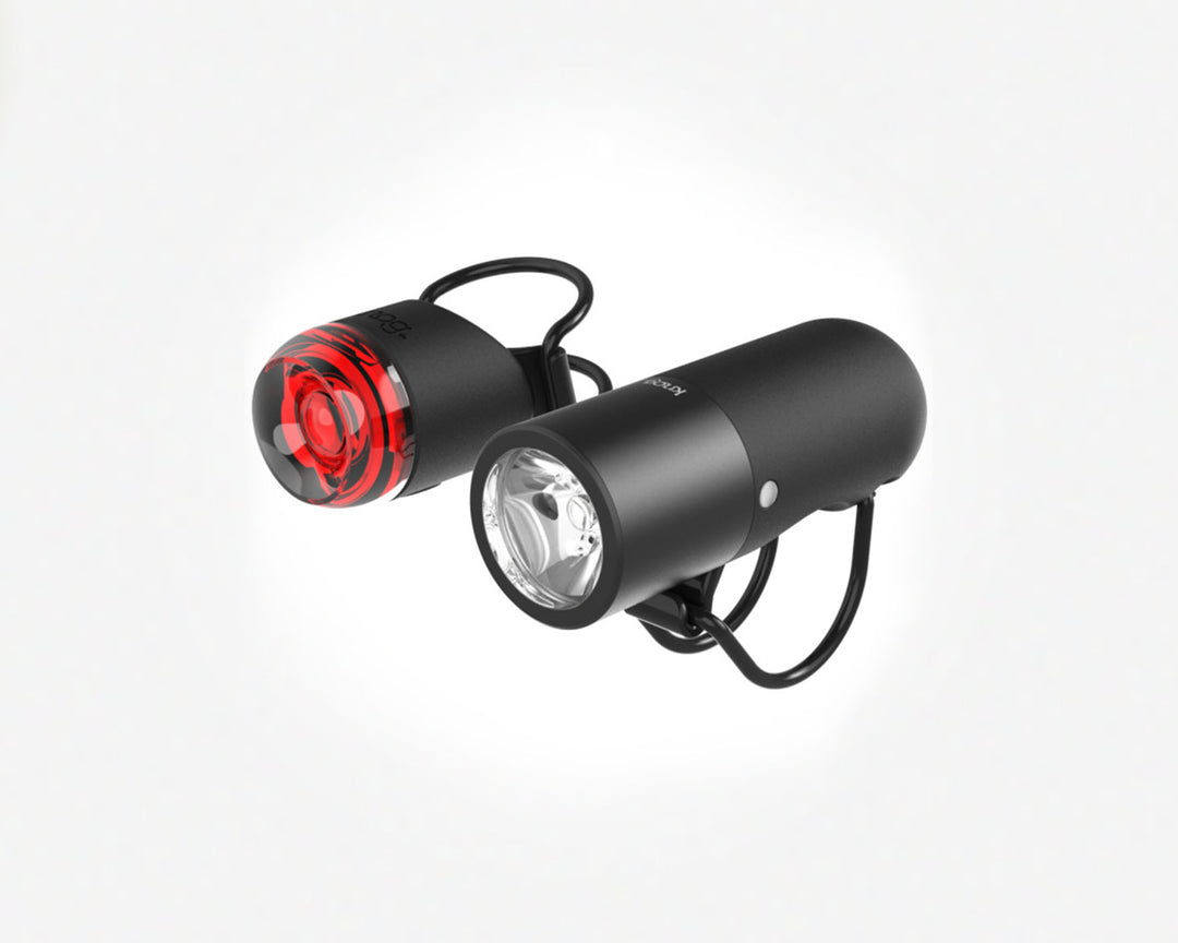 Knog Lichtset Plugger Twinpack black - CYLAN